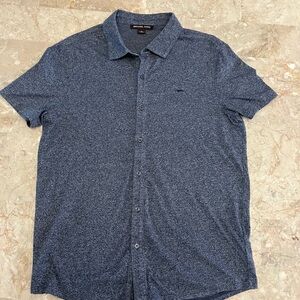 Michael Kors Blue Casual Button-Down Shirt